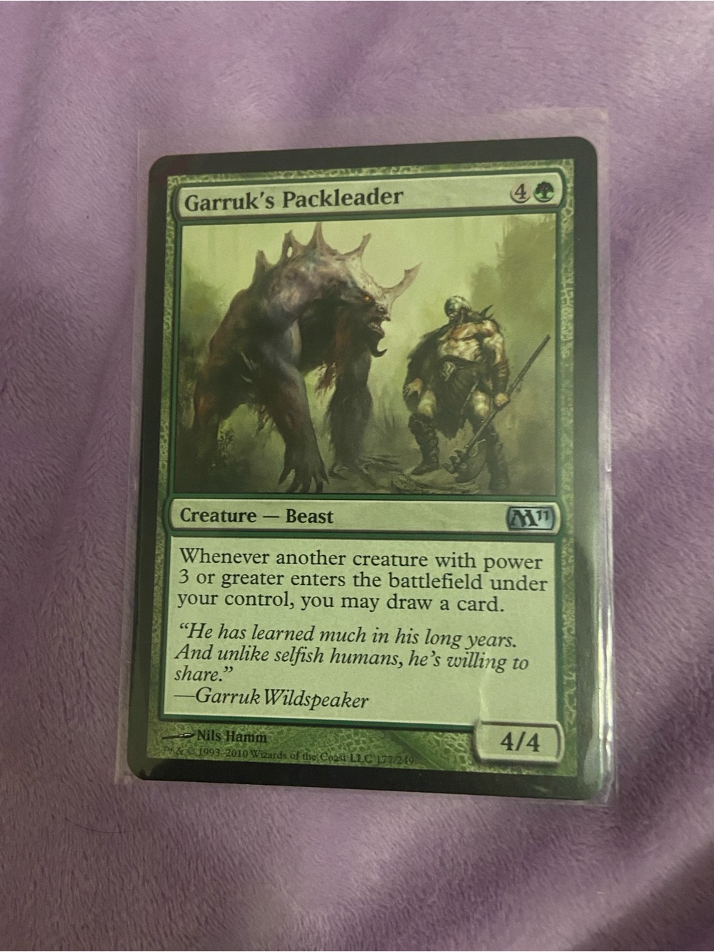 Garruk's Packleader Green Magic: The Gathering Trading Card - Unbranded